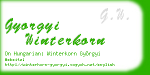 gyorgyi winterkorn business card